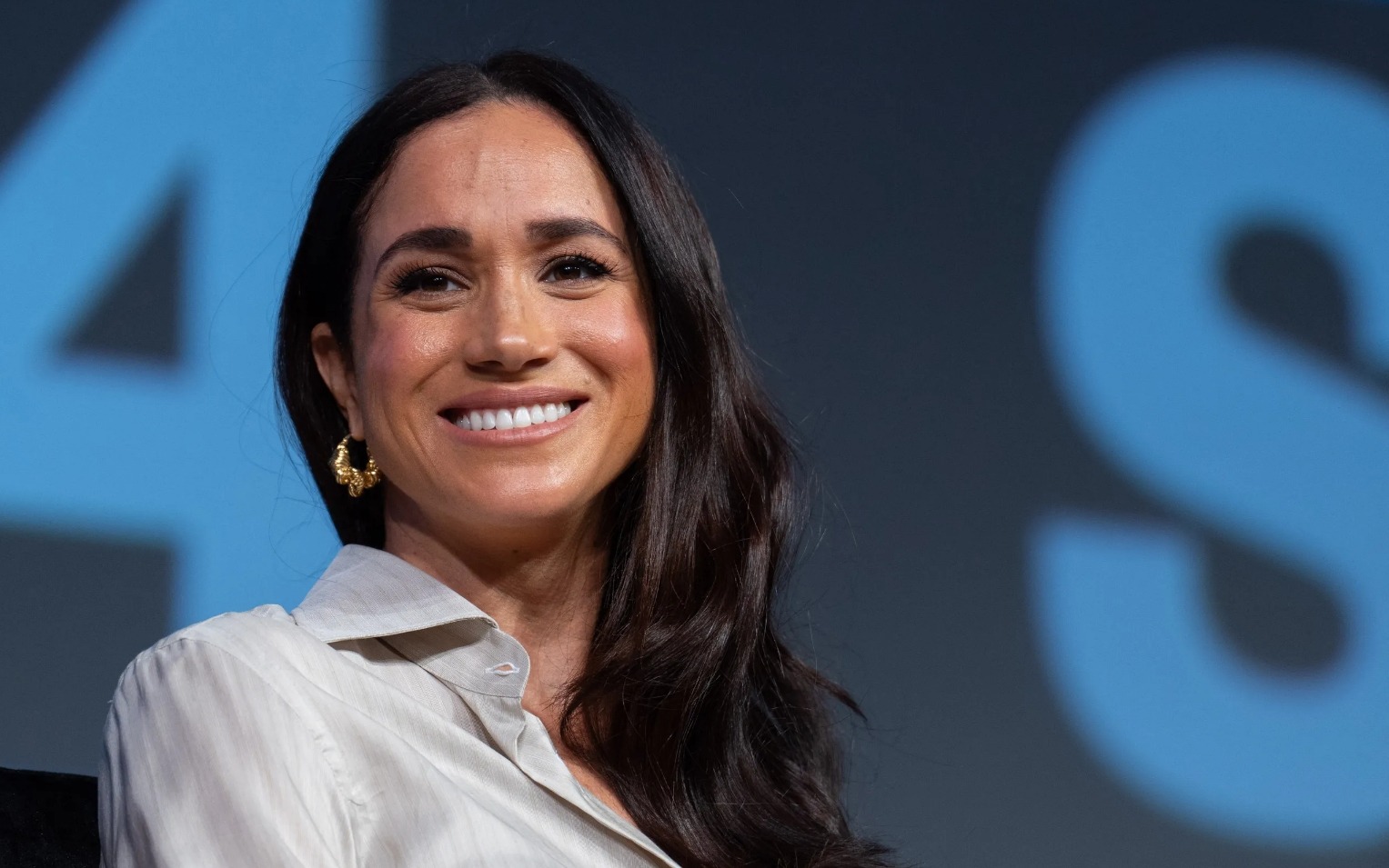 Meghan Markle Ditches Jeans for Polished Satin Pants image 2